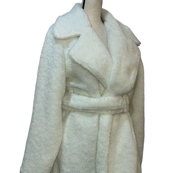 FTF Faux-Fur Belted Coat - Picture 8 of 14